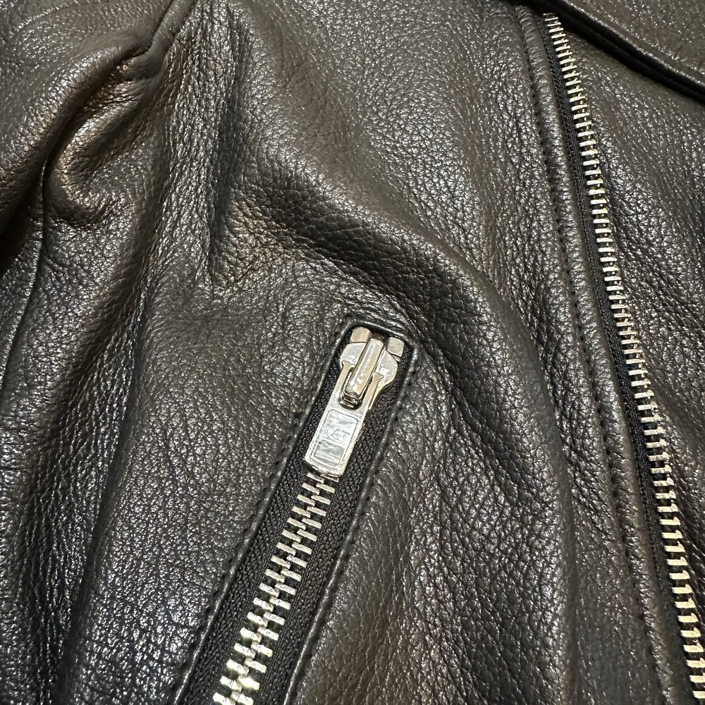 KATE SPADE Broome Street Goat Leather Moto Jacket Black Size Small $899 NWOT - Picture 5 of 10